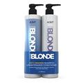 ASP Luxury Haircare System Blonde Anti - Orange Shampoo and Conditioner 1 litre Set