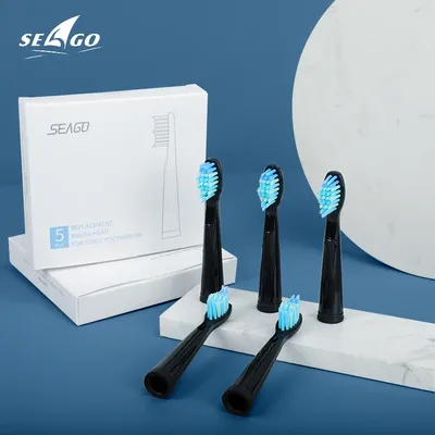SEAGO-Têtes de brosse à dents électrique de rechange SG899 une boîte 5 pièces pour
