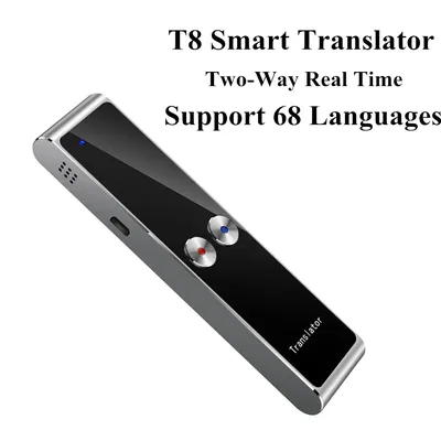 Mini Campanintelligent sans fil portable T8 68 langues bidirectionnel Campanen temps réel pour