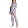 CALIDA Damen Midsummer Dreams Lang Doorgeknoopt Pyjamaset, Lovely Blue, 44-46 EU