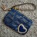 Coach Bags | Coach Gold Navy Blue Signature Wristlet | Color: Blue/Gold | Size: Os