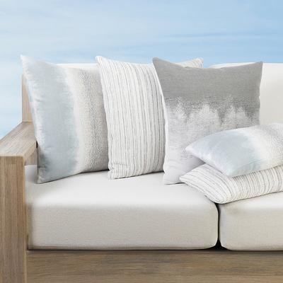 Silver Shores Indoor/Outdoor Pillow Collection by Elaine Smith - Gradient Shores, 20" x 20" Square Gradient Shores - Frontgate