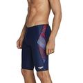 Speedo Men's Swimsuit Jammer Powerflex Printed Team Colors, Coded Red/White/Blue, 34