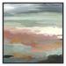 Joss & Main Ocean Bluffs by Carol Robinson - Painting Print on Paper Canvas in Blue/Green/Pink | 37.5 H x 37.5 W x 2 D in | Wayfair 39729-01