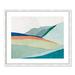 Joss & Main Hills Beneath Roving Sun - Painting Print Paper, Wood in Blue/Green/White | 21.5 H x 25.5 W x 0.75 D in | Wayfair 36378-01
