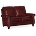 Bradington-Young 65" Genuine Leather Rolled Arm Loveseat Genuine Leather in Black/Blue/Brown | 38.5 H x 65 W x 40 D in | Wayfair