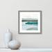 Casa Fine Arts Slide Away III - Painting Print Paper in Blue/Green/White | 18.25 H x 18.25 W x 0.88 D in | Wayfair 37559-01