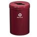 Glaro, Inc. Trash Can Stainless Steel in Red | 30 H x 20 W x 20 D in | Wayfair M2042BY-BY-M5