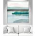 Casa Fine Arts Slide Away III - Painting Print Canvas in Blue/Green/White | 46.5 H x 46.5 W x 2 D in | Wayfair 40423-01