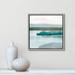 Casa Fine Arts Slide Away III - Painting Print Canvas in Blue/Green/White | 13.5 W x 2 D in | Wayfair 40406-01