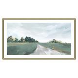 Joss & Main Field of Dreams by Isabelle Z - Painting Print Paper in Brown/Gray/Green | 25.5 H x 45.5 W x 0.88 D in | Wayfair 35902-01