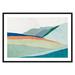 Joss & Main Hills Beneath Roving Sun - Painting Print Paper, Wood in Blue/Green/White | 29.5 H x 41.5 W x 0.75 D in | Wayfair 36374-01