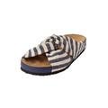 Extra Wide Width Women's The Reese Slip On Footbed Sandal by Comfortview in Navy (Size 7 1/2 WW)
