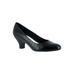 Wide Width Women's Fabulous Pump by Easy Street® in Black Croc (Size 6 1/2 W)