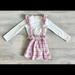Jessica Simpson Matching Sets | Jessica Simpson Baby Girls' Ribbed Jumper Set | Color: Cream/Pink | Size: 18mb