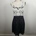 Anthropologie Dresses | Anthro Julienne W Black White Lace Sheath Dress M | Color: Black/White | Size: M