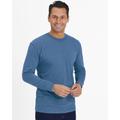 Blair John Blair Everyday Jersey Knit Long-Sleeve No-Pocket Crew Neck Tee - Blue - 3XL