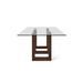 Orren Ellis Reesa Dining Table Wood/Glass in Brown | 29 H x 60 W x 44 D in | Wayfair 139070CEDD634702B7610FE61273B407