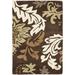 White 24 x 0.63 in Indoor Area Rug - Red Barrel Studio® Avayah Floral Handmade Tufted Wool Brown Area Rug Viscose/Wool | 24 W x 0.63 D in | Wayfair