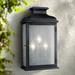 Pediment 18 1/4" High Zinc 3-Light Outdoor Wall Light