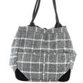 Free People Bags | Free People Fremont Mixed Material Shoulder Bag | Color: Gray/White | Size: Os