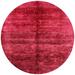 White 36 x 36 x 0.35 in Indoor Area Rug - Bungalow Rose Oriental Red Area Rug Polyester/Wool | 36 H x 36 W x 0.35 D in | Wayfair