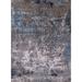 Blue/Gray 84 x 60 x 0.35 in Indoor Area Rug - 17 Stories Abstract Gray/Blue Area Rug Polyester/Wool | 84 H x 60 W x 0.35 D in | Wayfair