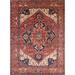 Blue/Red 96 x 60 x 0.35 in Indoor Area Rug - Bungalow Rose Oriental Red/Blue Area Rug Polyester/Wool | 96 H x 60 W x 0.35 D in | Wayfair