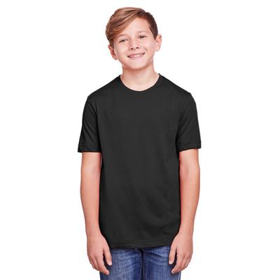 CORE365 CE111Y Youth Fusion ChromaSoft Performance T-Shirt in Black size Large | Polyester
