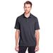 North End NE100 Men's Jaq Snap-Up Stretch Performance Polo Shirt in Carbon size Medium | Triblend