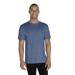 Jerzees 88MR Snow Heather Jersey T-Shirt in Denim size Medium | Cotton/Polyester Blend 88M
