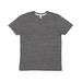 LAT 6991 Men's Harborside Melange Jersey T-Shirt in Smoke size XL | Ringspun Cotton LA6991