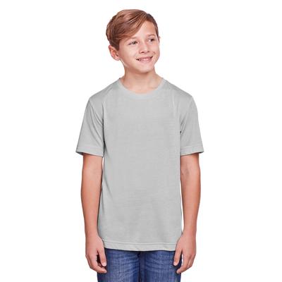CORE365 CE111Y Youth Fusion ChromaSoft Performance T-Shirt in Platinum size XL | Polyester