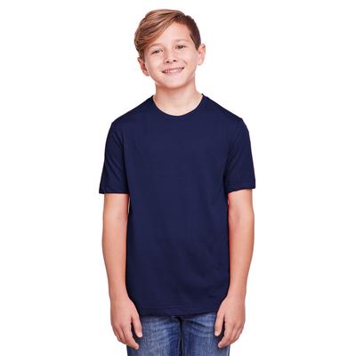 CORE365 CE111Y Youth Fusion ChromaSoft Performance T-Shirt in Classic Navy Blue size Large | Polyester