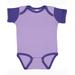 Rabbit Skins 4400 Infant Baby Rib Bodysuit in Lavender/Purple size 18MOS | Ringspun Cotton LA4400, RS4400