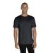 Jerzees 88MR Snow Heather Jersey T-Shirt in Black Ink size Small | Cotton/Polyester Blend 88M