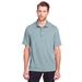 North End NE100 Men's Jaq Snap-Up Stretch Performance Polo Shirt in Opal Blue size Medium | Triblend