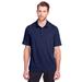 North End NE100 Men's Jaq Snap-Up Stretch Performance Polo Shirt in Classic Navy Blue size 5XL | Triblend