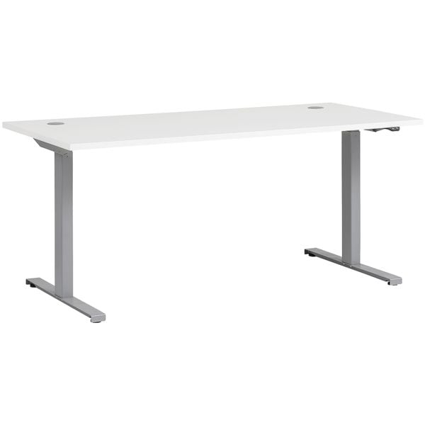 Möbelpartner Schreibtisch »Office 2« 160 cm breit und elektrisch höhenverstellbar bis 117 cm weiß, 160x117x75 cm Image