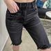 American Eagle Outfitters Shorts | American Eagle Super High Rise Biker Short Denim | Color: Black | Size: 2