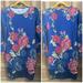 Lularoe Dresses | Lularoe Dress, Debbie, Sheath, Elegant, Roses, S | Color: Blue/Red | Size: S