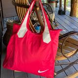 Nike Bags | Nike Red Zipper Gym Bag | Color: Red | Size: Os
