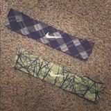 Nike Accessories | 2 Nike Headbands | Color: Black/Green | Size: Os