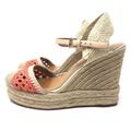 Coach Shoes | Coach Crochet Wedge Shoe, Size 9 | Color: Orange/Tan | Size: 9