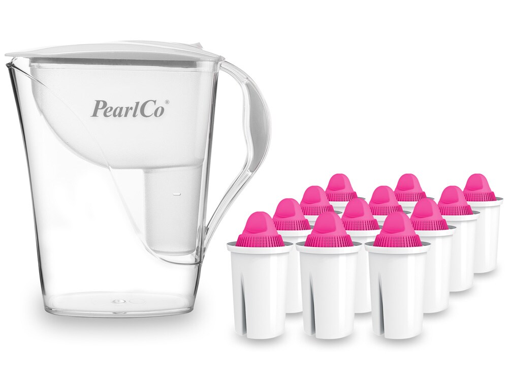 PearlCo Wasserfilter Fashion weiß inkl. 12 AquaMag Filterkartuschen Image