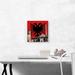 ARTCANVAS Et'hem Bey Mosque Clock Tower w/ Albanian Two-Headed Eagle Crest - Wrapped Canvas Graphic Art Print Canvas in Black/Red | Wayfair