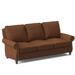 Bradington-Young Reddish 88" Genuine Leather Rolled Arm Sofa Genuine Leather in Gray | 40 H x 88 W x 40 D in | Wayfair 579-95-922100-28-TA-ST-#9PN