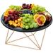 Everly Quinn Wire Iron Pizza Serving Dish Iron in Gray/Yellow | 5.51 H x 9.6 W in | Wayfair 63076EE0A86A4A029706EED4CC85F004