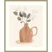 Joss & Main La Planta II (Floral Vase) by Victoria Barnes - Picture Frame Painting Print on Paper in Gray | 37 H x 31 W x 2 D in | Wayfair
