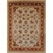 Brown/Red 84 x 60 x 0.35 in Indoor Area Rug - Charlton Home® Swening Oriental Area Rug Polyester/Wool | 84 H x 60 W x 0.35 D in | Wayfair